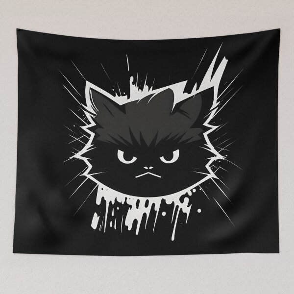 Item preview, Angry Cat Face designed and sold by john-ess.