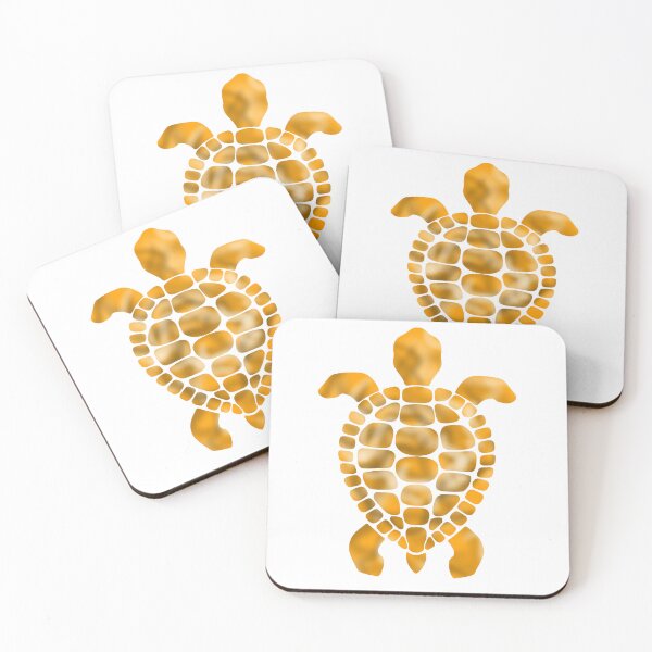 Item preview, orange turtle mosaic pattern designed and sold by octo-PS.