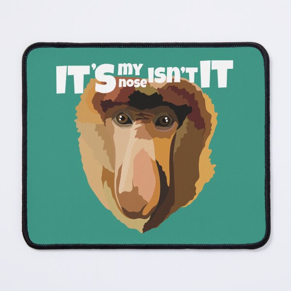 Item preview, P is for Proboscis Monkey, Proboscis Monkey Illustration – Unique Borneo Primate Wildlife Art designed and sold by PrettylittlepastelUk.