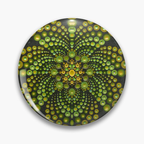 Item preview, Yellow-Green Artic Spider Mandala designed and sold by Dotplayin.