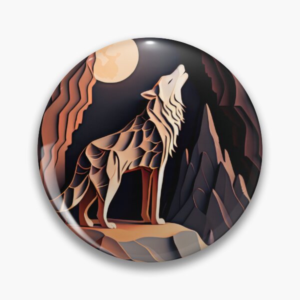Item preview, Wolf Howling at the Moon designed and sold by PearBird.
