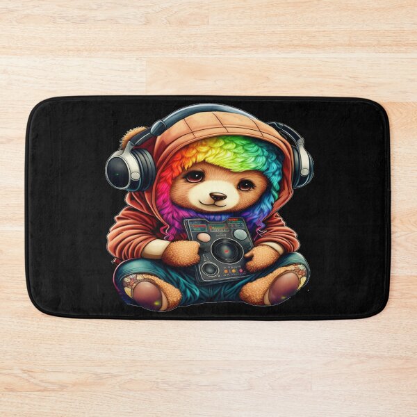 Item preview, Cute Kawaii LGBTQIA+ Pride Bear with Rainbow Fur designed and sold by Travelslightly.