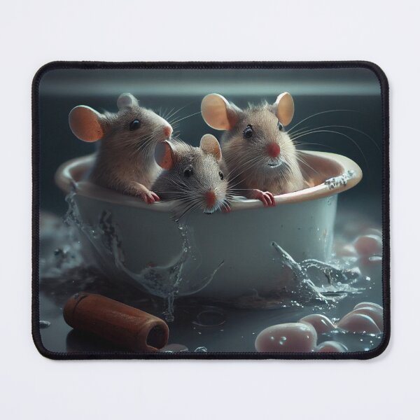 Item preview, Adorable Family of Mice - Bath Time designed and sold by LukeAiWalker.
