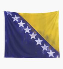 Bosnia And Herzegovina Flag Reworked No. 1, Series 1 Wandbehang