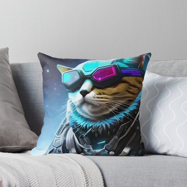 Item preview, Cyber-Feline: A Cat in a Futuristic Avatar, A Blend of Art and Science designed and sold by MoStorish.