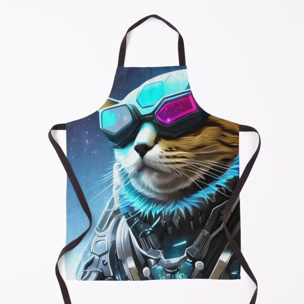 Item preview, Cyber-Feline: A Cat in a Futuristic Avatar, A Blend of Art and Science designed and sold by MoStorish.