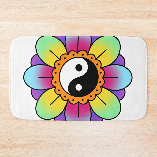 Item preview, Psychedelic Yin Yang flower designed and sold by Ghostboi54.