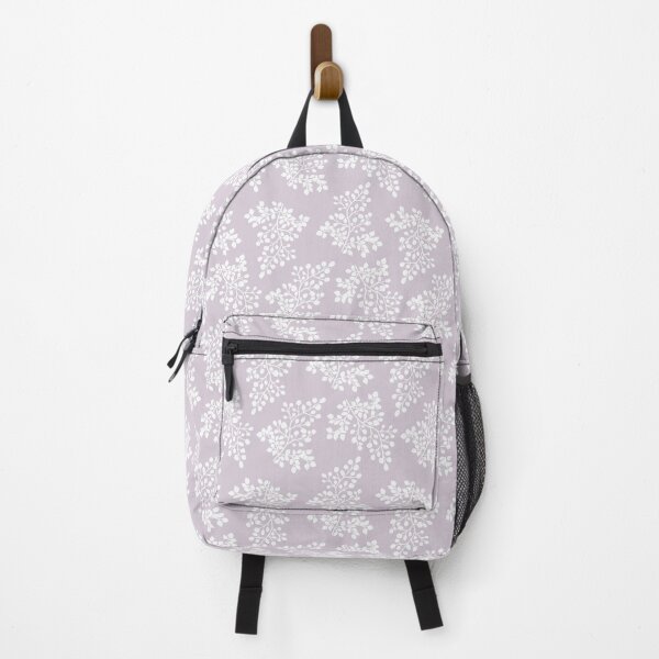 Item preview, Huckleberry Branches Pattern White Drawing on Lilac Lavender Purple designed and sold by Blue Daisy Studio.