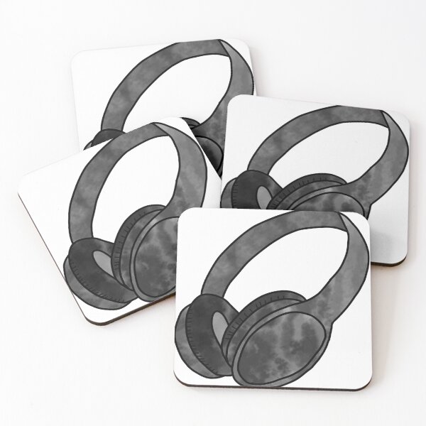 Item preview, black headphones designed and sold by Enchantress Designs.