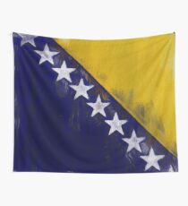 Bosnia And Herzegovina Flag Reworked No. 1, Series 2 Wandbehang