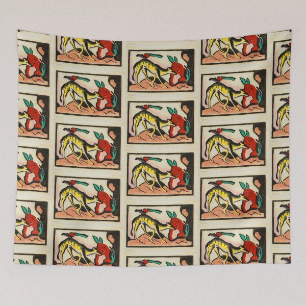 Item preview,  Franz Marc Art Prints  Fabeltier  Franz Marc  designed and sold by TeeARTHY.