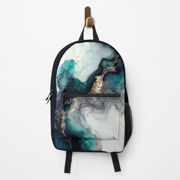 Item preview, Crystal Clear Aqua - Abstract Alcohol Ink Resin Art designed and sold by inkvestor.