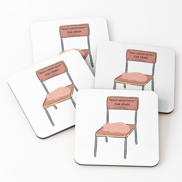 Item preview, Don't Settle Here Cat Chair Lovely Cut Funny Gift designed and sold by My Shobs.