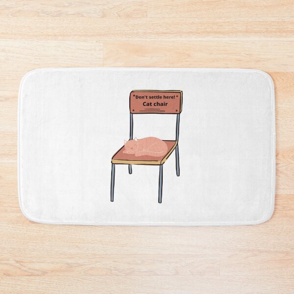 Item preview, Don't Settle Here Cat Chair Lovely Cut Funny Gift designed and sold by My Shobs.
