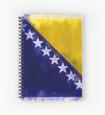 Bosnia And Herzegovina Flag Reworked No. 2, Series 1 Spiralblock