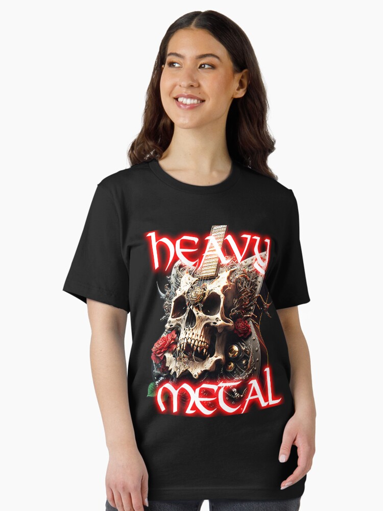 Thumbnail 2 of 7, Essential T-Shirt, Skull & Roses designed and sold by POST-VANITAS.