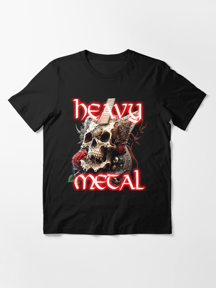 Thumbnail 3 of 7, Essential T-Shirt, Skull & Roses designed and sold by POST-VANITAS.
