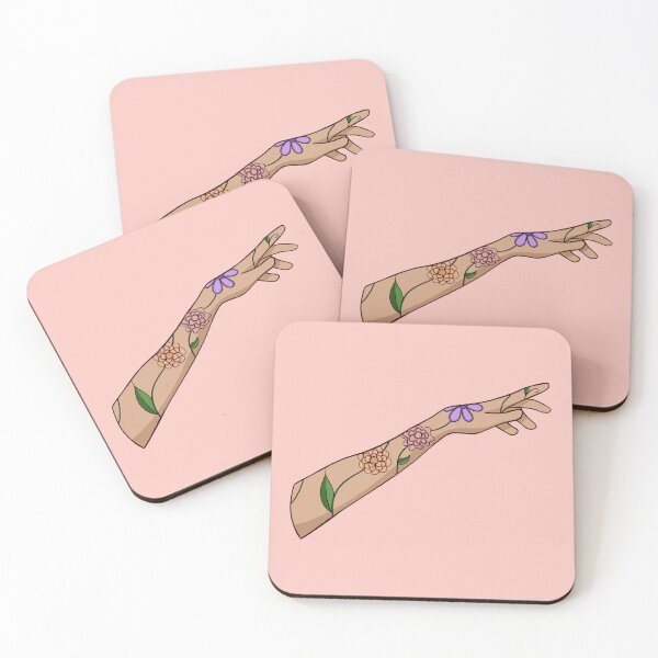 Item preview, floral tattoo designed and sold by star-berry.