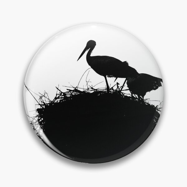 Item preview, Storks In Their Nest Silhouette  designed and sold by DesignMore21.