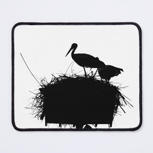 Item preview, Storks In Their Nest Silhouette designed and sold by DesignMore21.