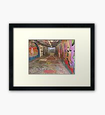 Graffiti Tunnel Framed Print