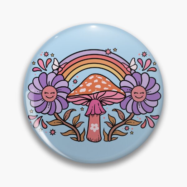 Item preview, Happy Hippie Mushroom Love designed and sold by Ghostboi54.