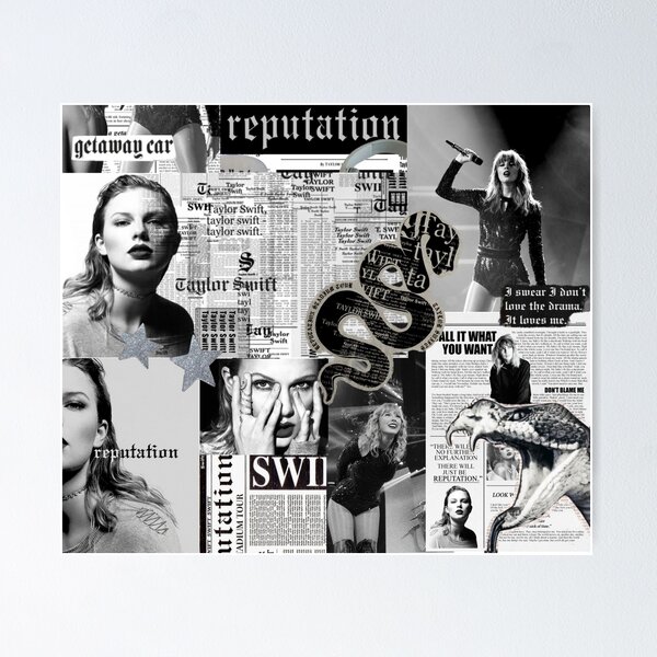 TAYLOR SWIFT GLITCH LYRIC POSTER (CLEAN VERSION) by Last Minute Lit