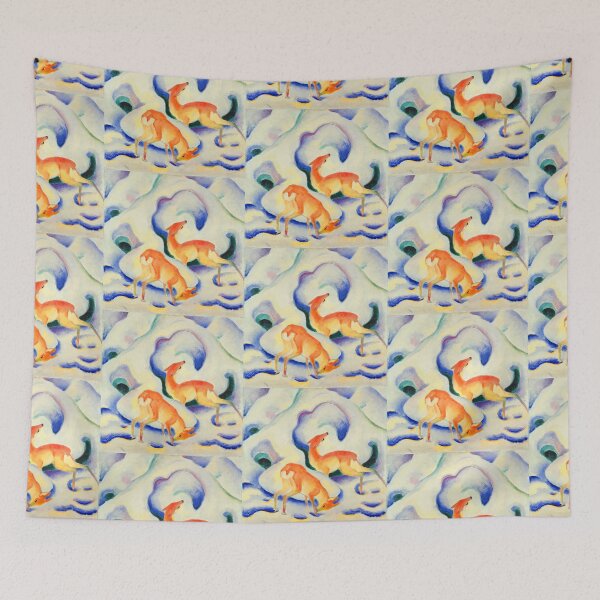 Item preview, Franz Marc Art Prints  Deer in the Snow  Franz Marc  designed and sold by TeeARTHY.