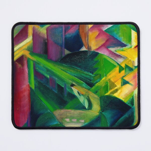 Item preview, Franz Marc Art Prints Deer in the monastery garden Franz Marc designed and sold by TeeARTHY.
