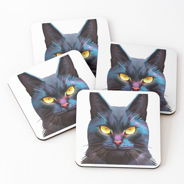Item preview, Cyberpunk Black Cat: A Futuristic Feline Adventure designed and sold by MoStorish.