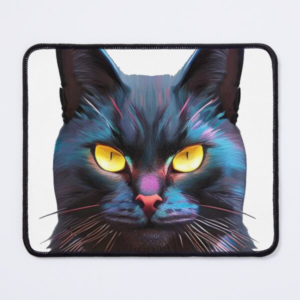 Item preview, Cyberpunk Black Cat: A Futuristic Feline Adventure designed and sold by MoStorish.