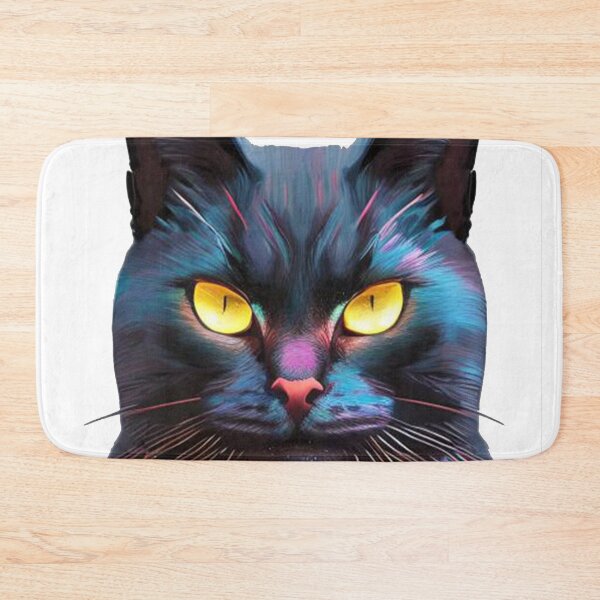 Item preview, Cyberpunk Black Cat: A Futuristic Feline Adventure designed and sold by MoStorish.