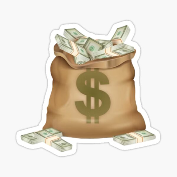Purse Full of Money Sticker
