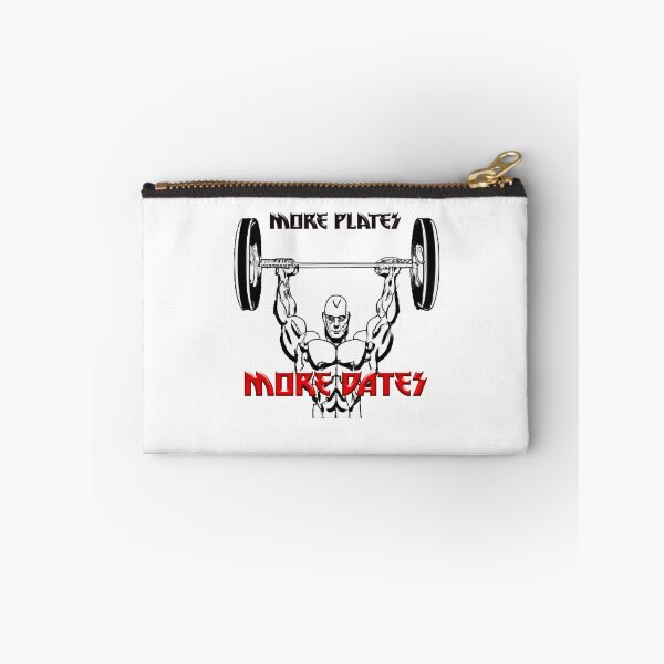 Item preview, More plates more dates. creative gym quote designed and sold by bruhnopestore.