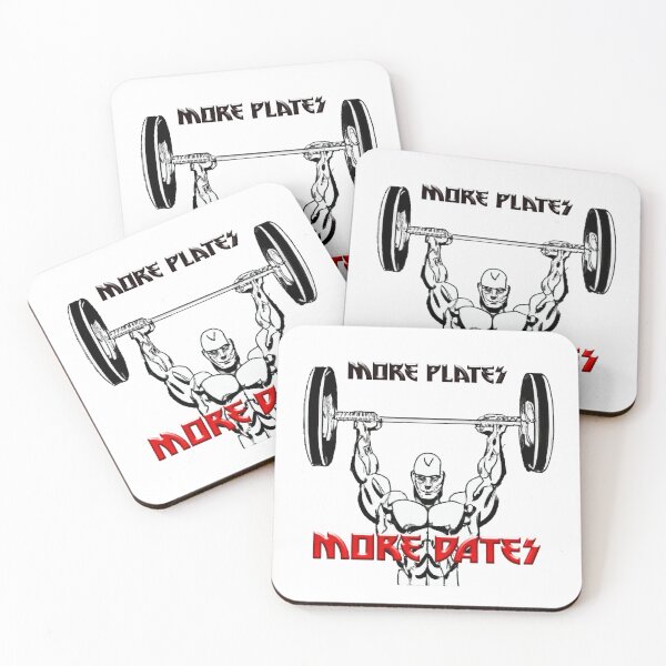 Item preview, More plates more dates. creative gym quote designed and sold by bruhnopestore.