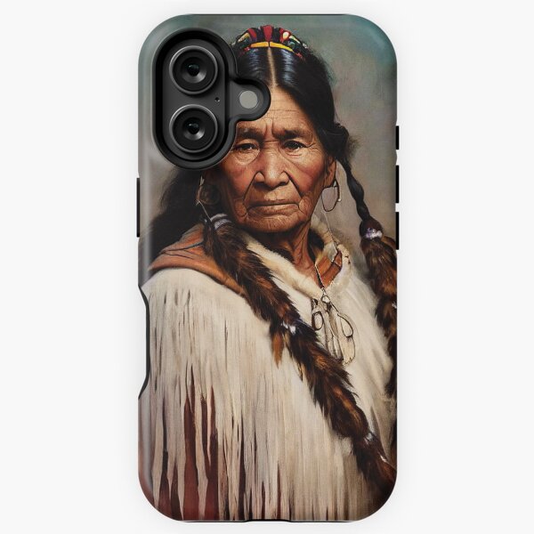Item preview, Native American Elder Portrait Painting designed and sold by The AI Art Gallery.