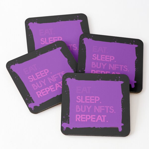 Item preview, Eat Sleep Buy NFT Repeat Crypto Purple designed and sold by The-Vault.