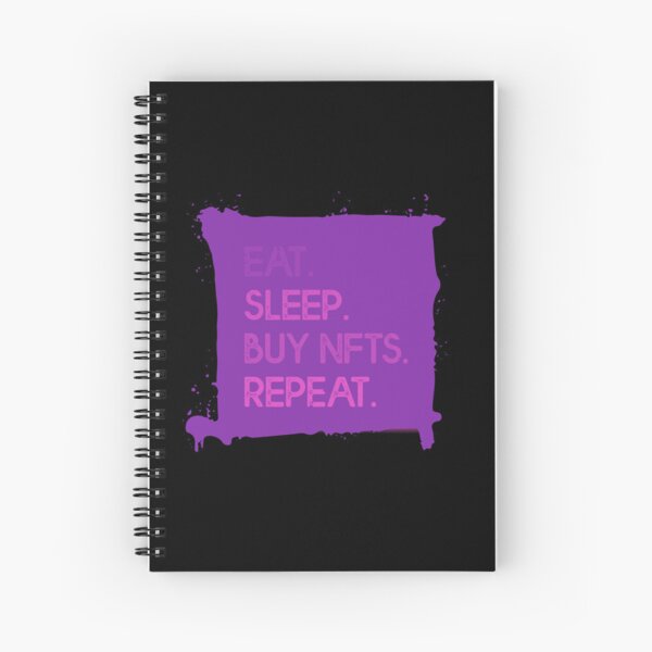 Item preview, Eat Sleep Buy NFT Repeat Crypto Purple designed and sold by The-Vault.