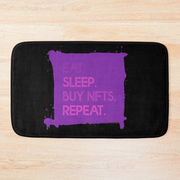 Item preview, Eat Sleep Buy NFT Repeat Crypto Purple designed and sold by The-Vault.