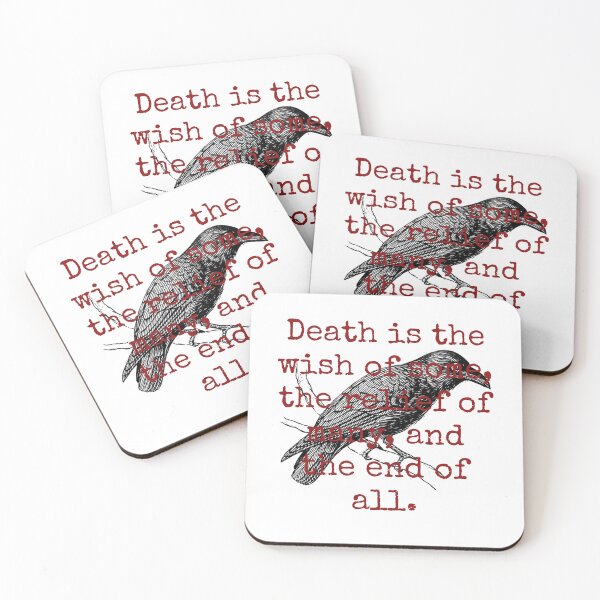 Item preview, Death Is The Wish Of Some - Death Quote  designed and sold by CrankyOldDude.