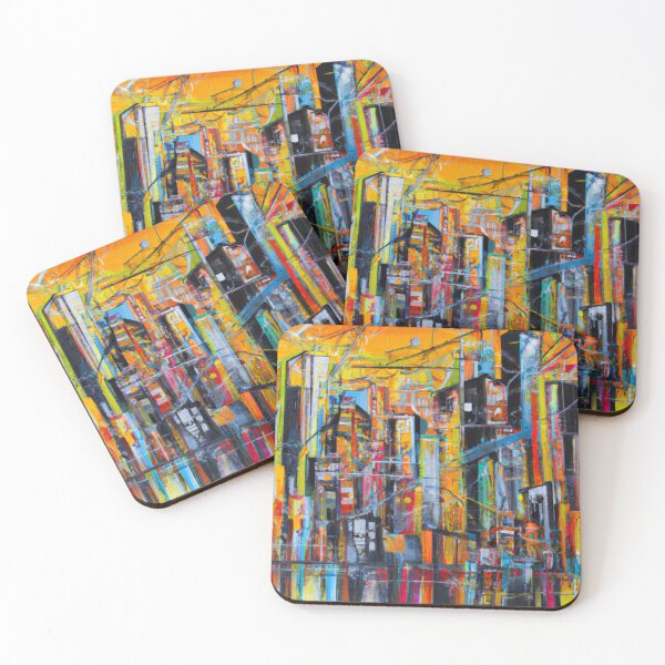 Item preview, Cityscape Symphony Abstract Modern Art designed and sold by marcomonge84.