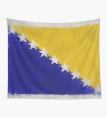 Bosnia And Herzegovina Flag Reworked No. 66, Series 3 Wandbehang