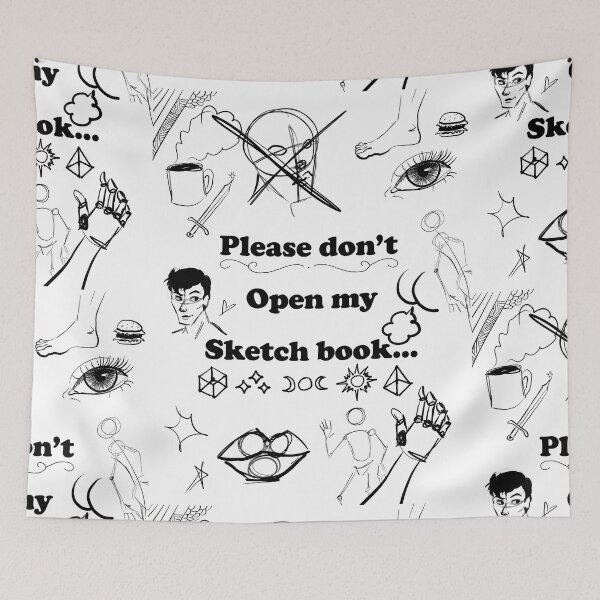 Item preview, please don't open my sketch book designed and sold by morannewebb.