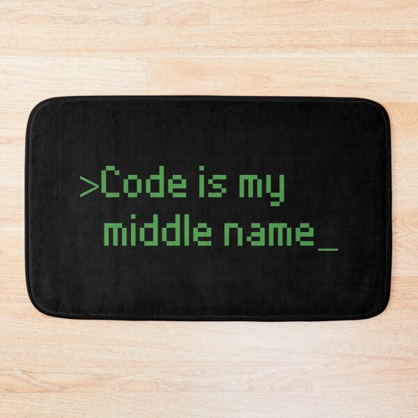 Item preview, Code is my middle name designed and sold by LeoLabs.