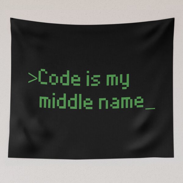Item preview, Code is my middle name designed and sold by LeoLabs.