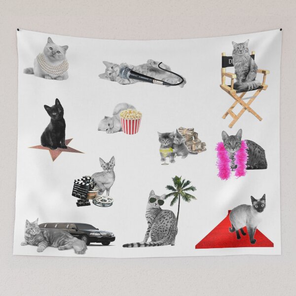 Item preview, Cats on Camera (Hollwood) designed and sold by Sarob.