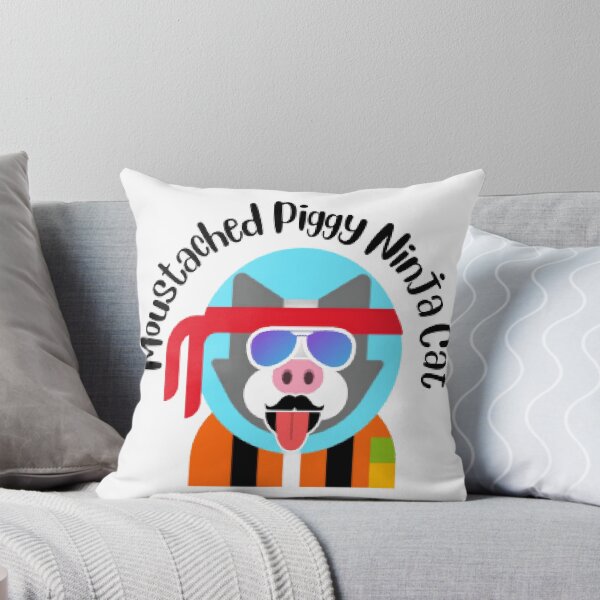 Item preview, Moustached Piggy Ninja Cate designed and sold by SoussouBrand.