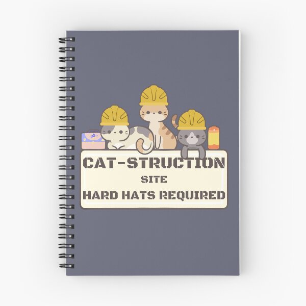 Item preview, Cat-struction site Hard hats required designed and sold by PellSilversmith.