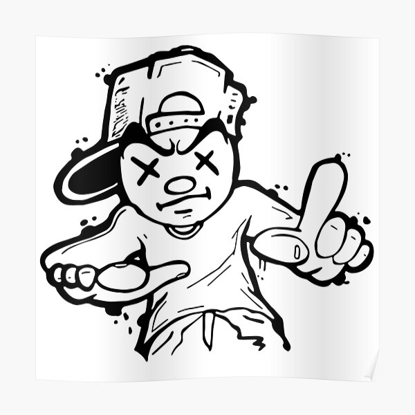 Graffiti Cartoon Poster