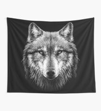 Wolf face Wall Tapestry